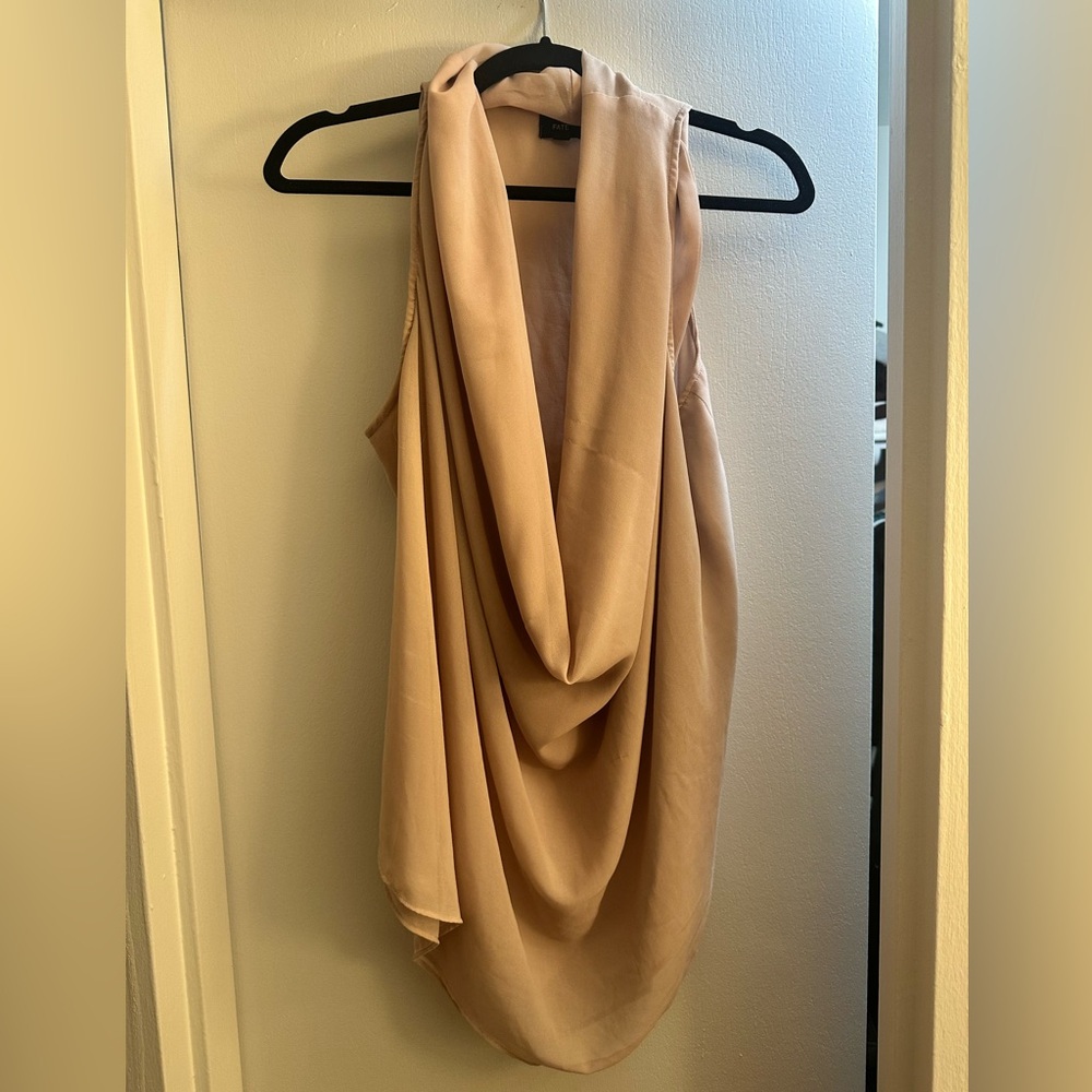 Fate - Size large cowl neck top with clasp